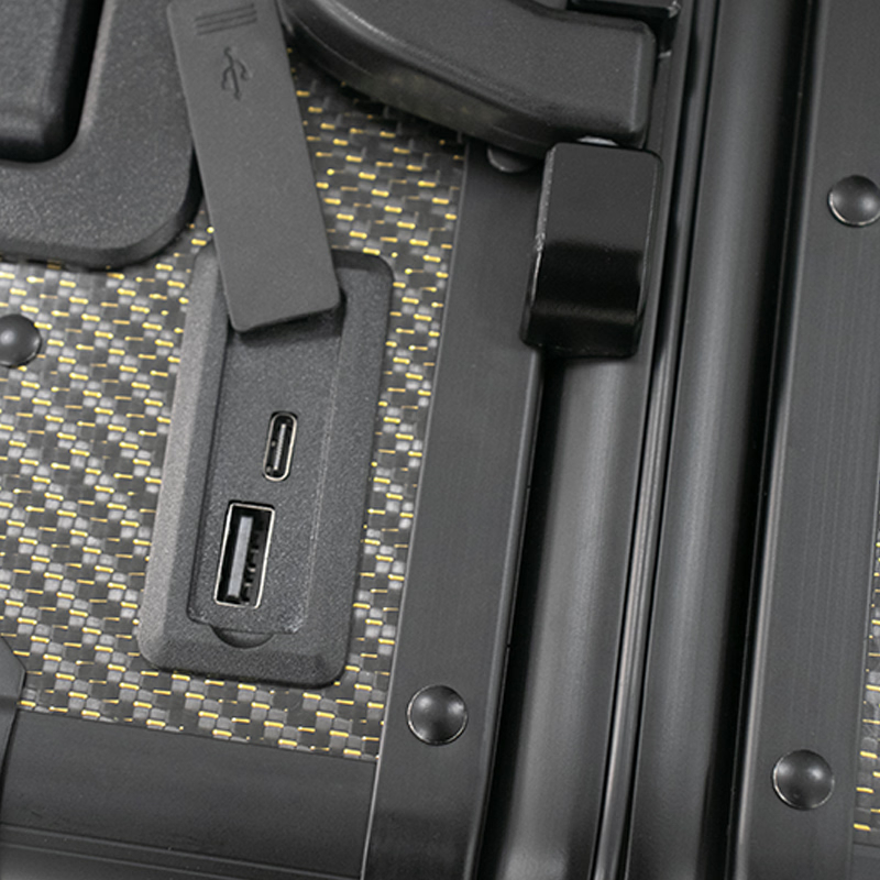 Corporate Gift Custom-Designed Carbon Fiber Business Luggage with Tsa Security Lock